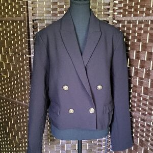 Dynamite Black Jacket with Gold Details